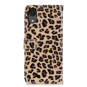 Etui Folio do Samsung Galaxy A03 Core Faux Leather Leopard Style