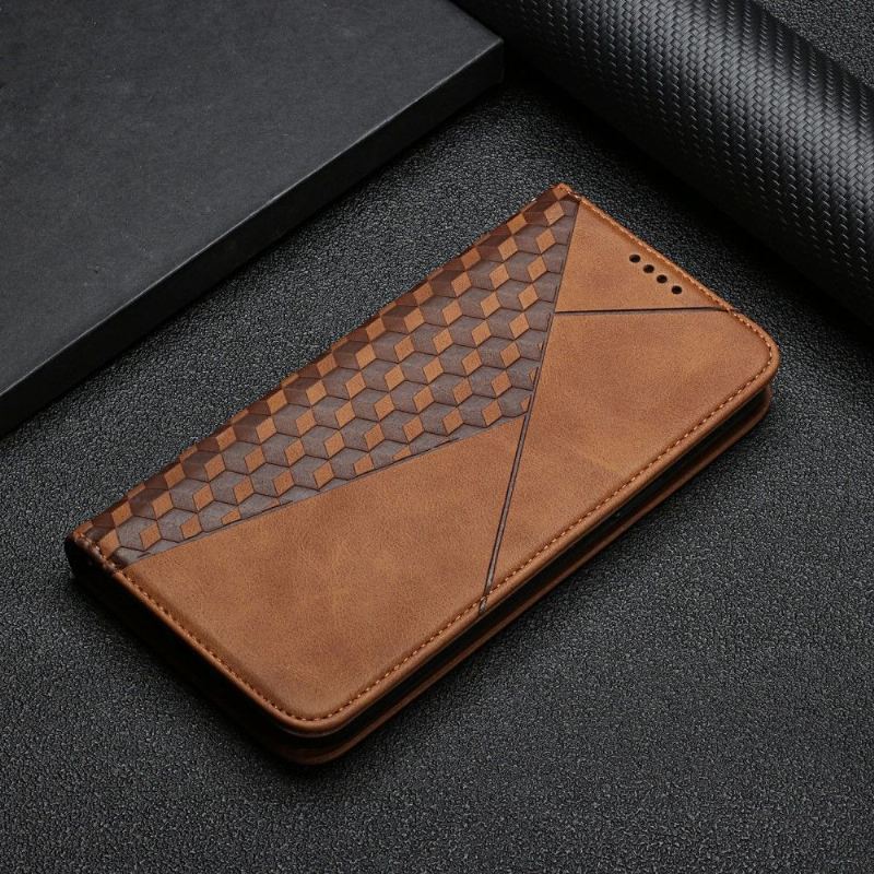 Etui Folio do Samsung Galaxy A03 Core Obrzeża Cube Geometria