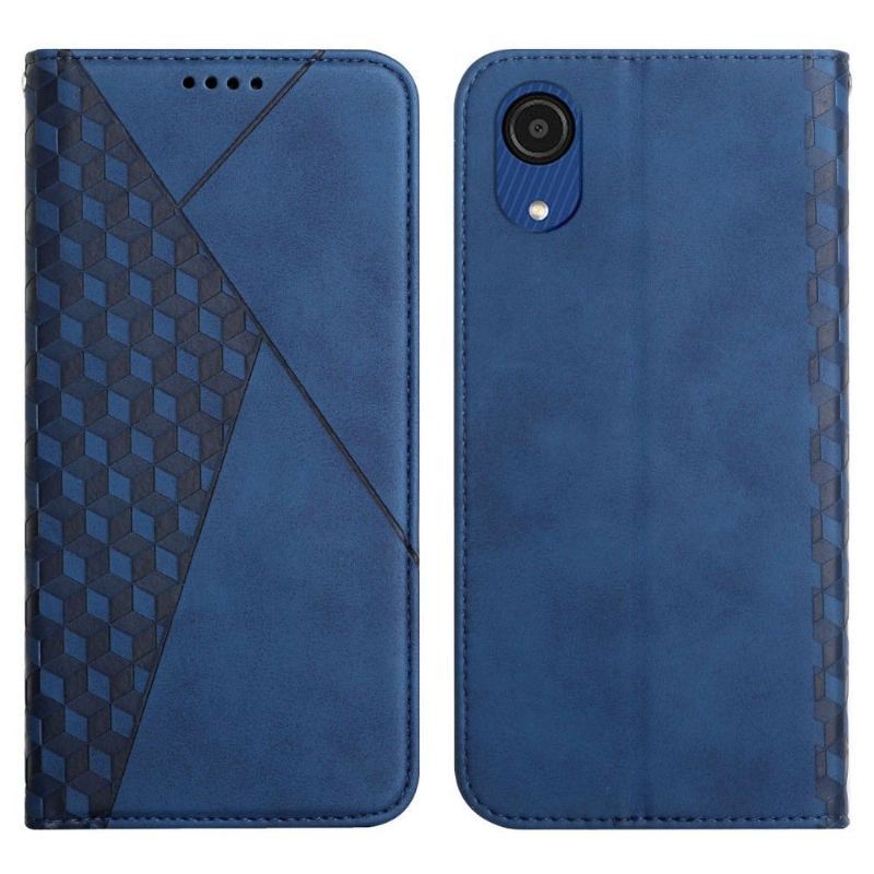 Etui Folio do Samsung Galaxy A03 Core Obrzeża Cube Geometria