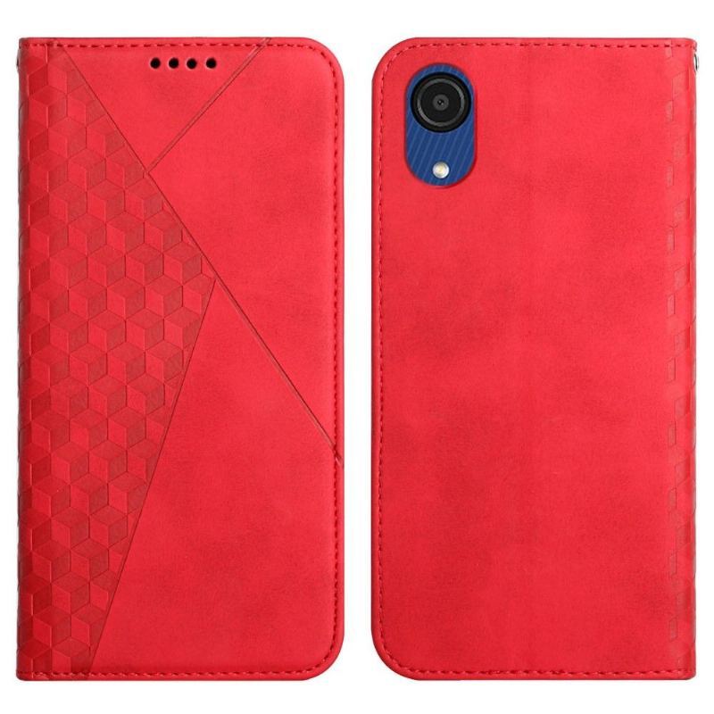 Etui Folio do Samsung Galaxy A03 Core Obrzeża Cube Geometria