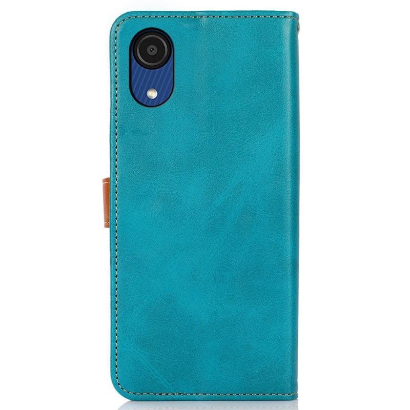 Etui Folio do Samsung Galaxy A03 Core Obrzeża Khazneh Bicolor Sztuczna Skóra