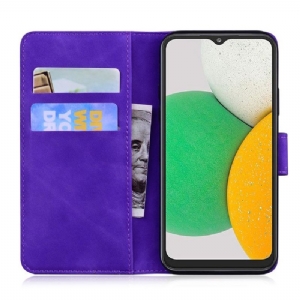 Etui Folio do Samsung Galaxy A03 Core Obrzeża Romane Miękki Dotyk