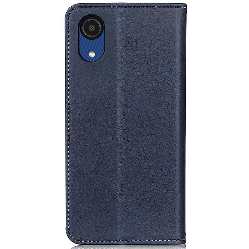 Etui Folio do Samsung Galaxy A03 Core Obrzeża Skórzany Futerał Simone Flip Aged Faux Leather