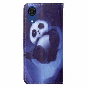 Etui Folio do Samsung Galaxy A03 Core Panda