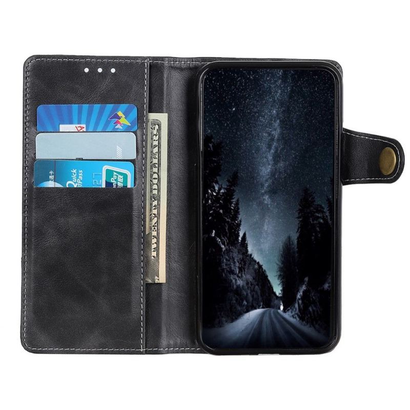 Etui Folio do Samsung Galaxy A03 Core S Kształt Odsłonięte Szwy