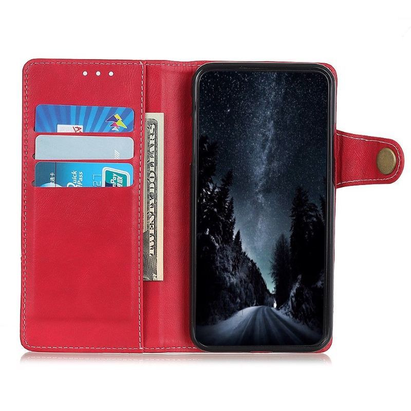 Etui Folio do Samsung Galaxy A03 Core S Kształt Odsłonięte Szwy