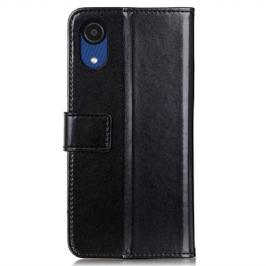 Etui Folio do Samsung Galaxy A03 Core Skórzany Futerał Melody Faux Leather Folio