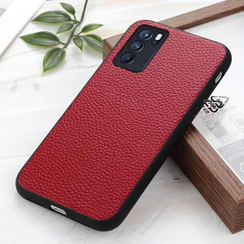 Etui do Oppo Reno 6 5G Anti-fall Skóra Ziarnista