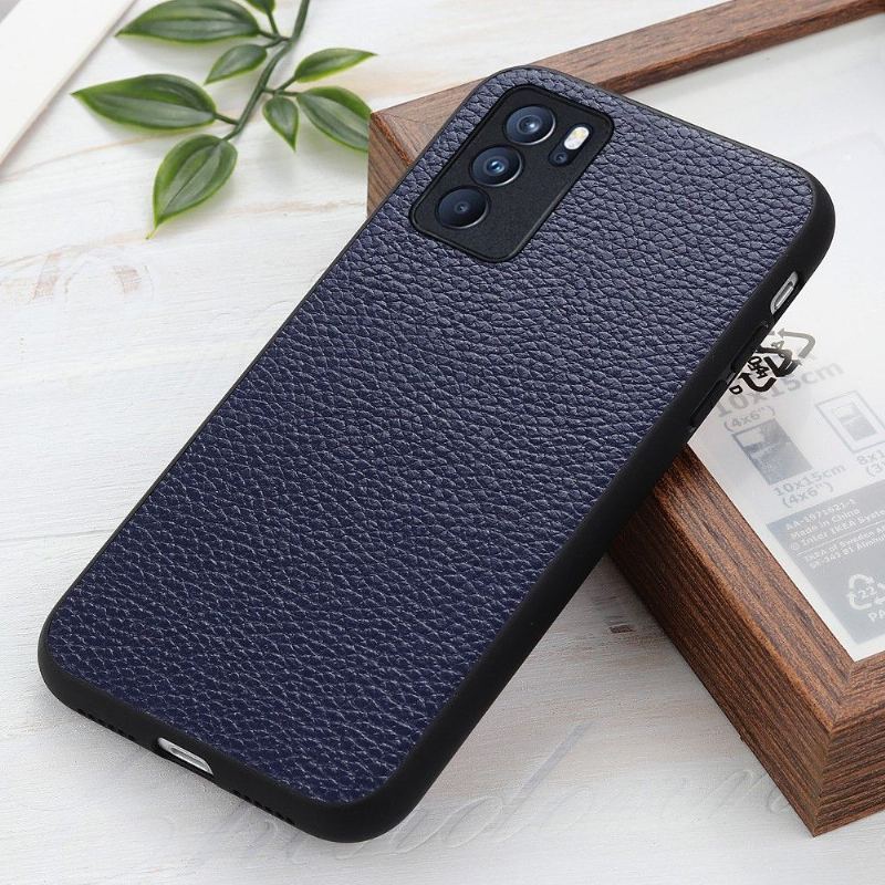 Etui do Oppo Reno 6 5G Anti-fall Skóra Ziarnista