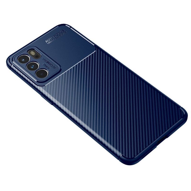 Etui do Oppo Reno 6 5G Anti-fall Styl Włókna Węglowego