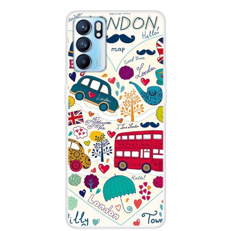 Etui do Oppo Reno 6 5G Ilustracja Londyn