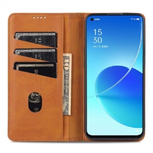 Etui do Oppo Reno 6 5G Portfel Azns Sztuczna Skóra