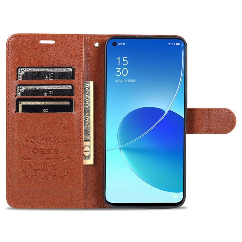 Etui Folio do Oppo Reno 6 5G Azns Sztuczna Skóra