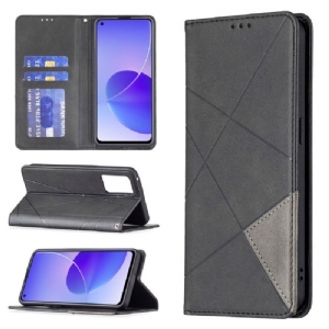 Etui Folio do Oppo Reno 6 5G Classic Skórzane Etui Na Karty W Stylu Célinia