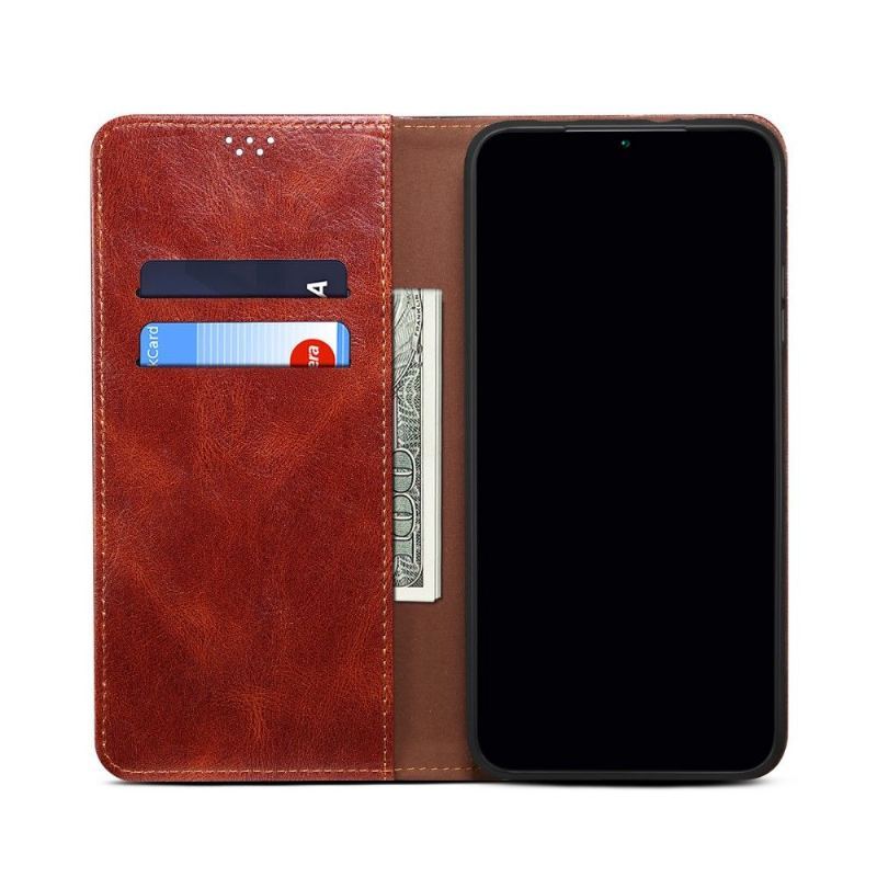 Etui Folio do Oppo Reno 6 5G Ernestine Odsłonięte Szwy