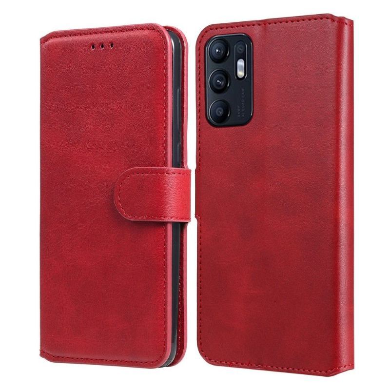 Etui Folio do Oppo Reno 6 5G Louise Efekt Skóry