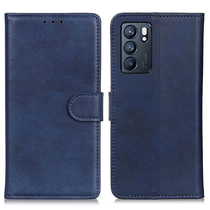 Etui Folio do Oppo Reno 6 5G Marius Efekt Matowej Skóry