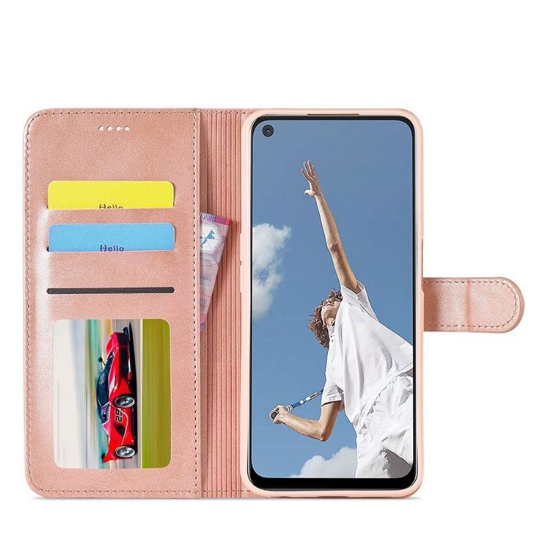 Etui Folio do Oppo Reno 6 5G Skórzany Efekt Lc.imeeke