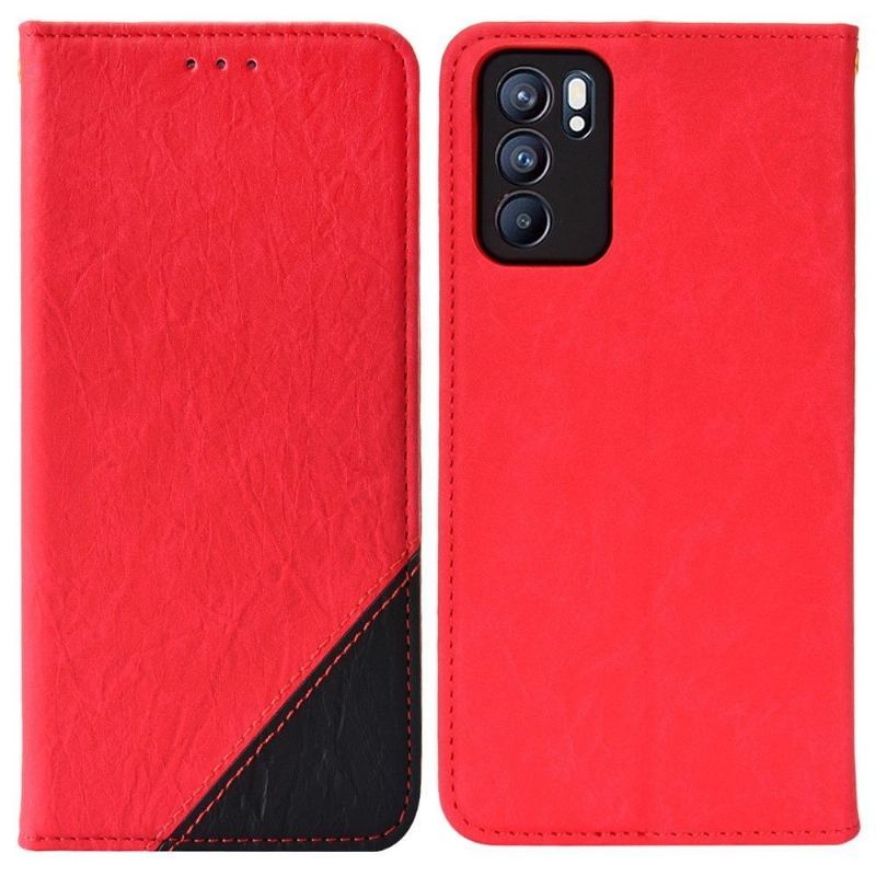 Obudowa Etui Na Telefon do Oppo Reno 6 5G Etui Folio Ze Sztucznej Skóry W Stylu Retro