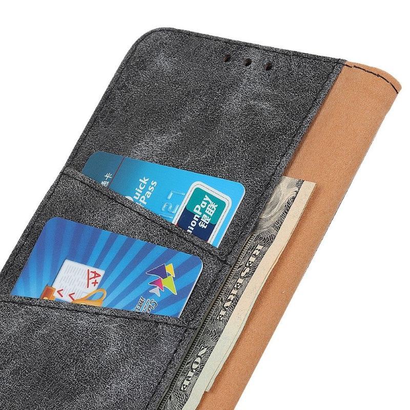 Etui Folio do Xiaomi Redmi Note 8T Classic Edouard W Stylu Vintage Ze Sztucznej Skóry