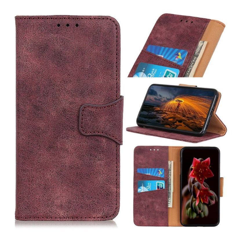 Etui Folio do Xiaomi Redmi Note 8T Classic Edouard W Stylu Vintage Ze Sztucznej Skóry