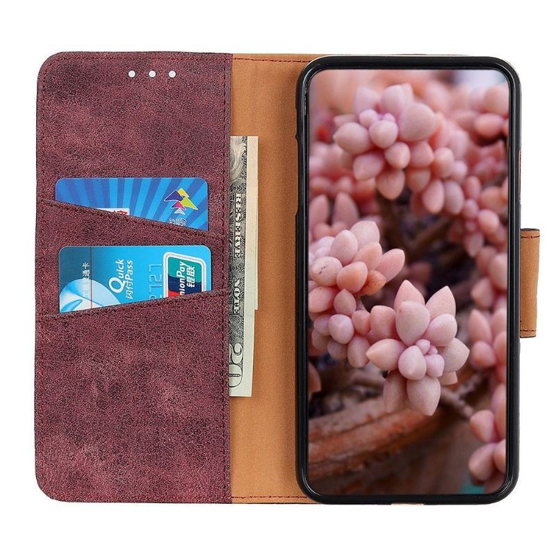 Etui Folio do Xiaomi Redmi Note 8T Classic Edouard W Stylu Vintage Ze Sztucznej Skóry