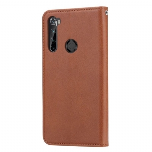 Etui Folio do Xiaomi Redmi Note 8T Skórzany Pokrowiec Na Efekt