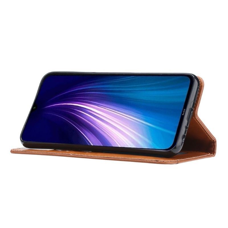 Etui Folio do Xiaomi Redmi Note 8T Skórzany Pokrowiec Na Efekt