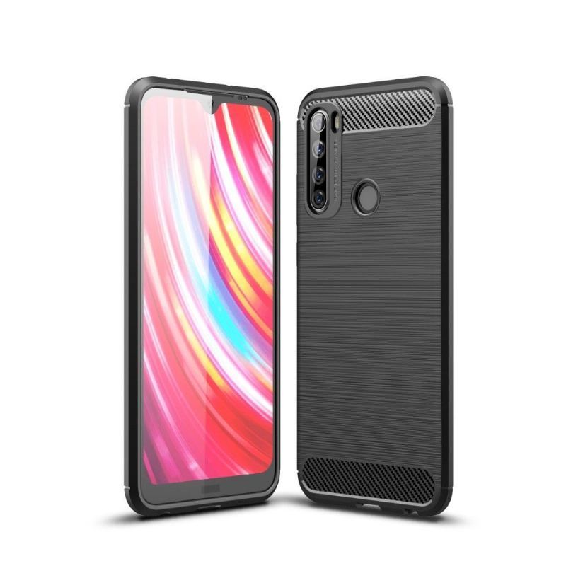 Futerały do Xiaomi Redmi Note 8T Carbon Brushed Gel - Czarny