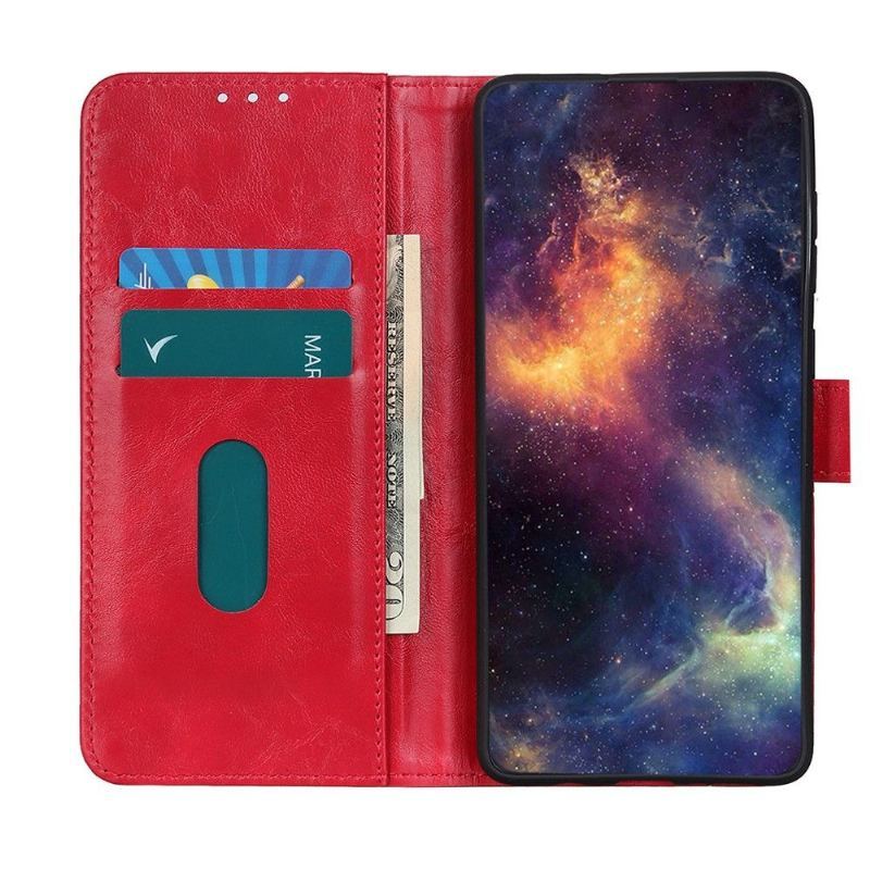 Etui Folio do Poco M3 Funkcja Wsparcia Efektu Skóry Melodii