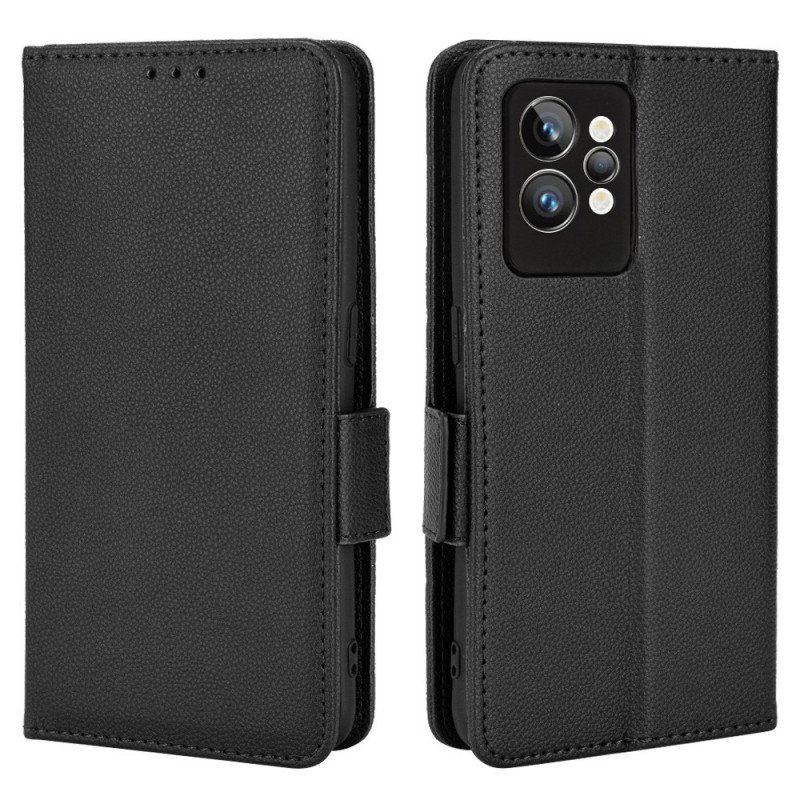 Etui Folio do Realme GT2 Pro Tradycyjny Styl Skóry Liczi