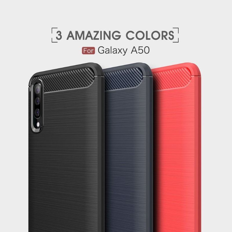 Etui do Samsung Galaxy A50 Carbon Brushed Gel