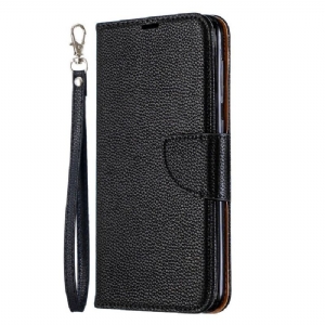 Etui do Samsung Galaxy A50 Classic Etui Folio Z Paskiem Ze Skóry Ziarnistej