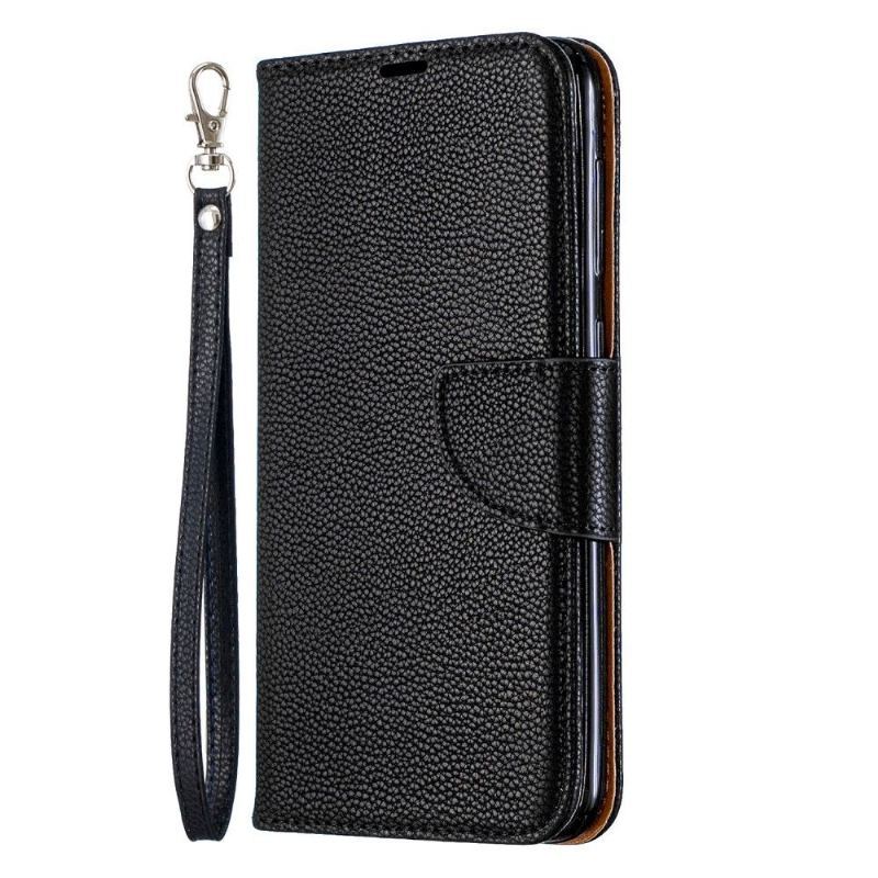 Etui do Samsung Galaxy A50 Classic Etui Folio Z Paskiem Ze Skóry Ziarnistej