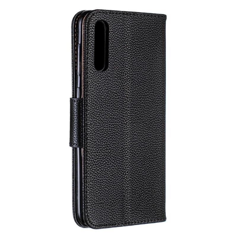 Etui do Samsung Galaxy A50 Classic Etui Folio Z Paskiem Ze Skóry Ziarnistej