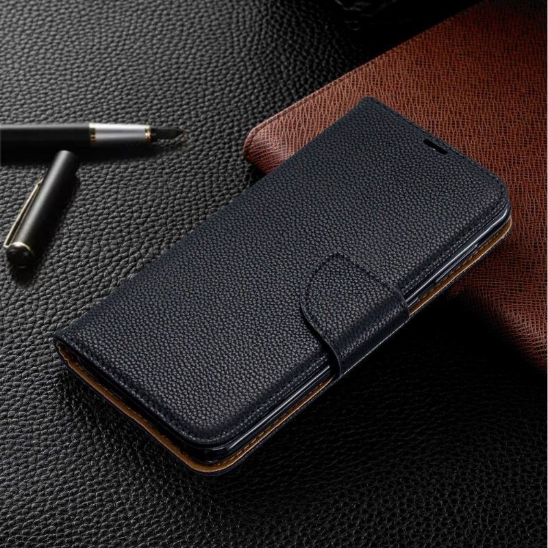 Etui do Samsung Galaxy A50 Classic Etui Folio Z Paskiem Ze Skóry Ziarnistej