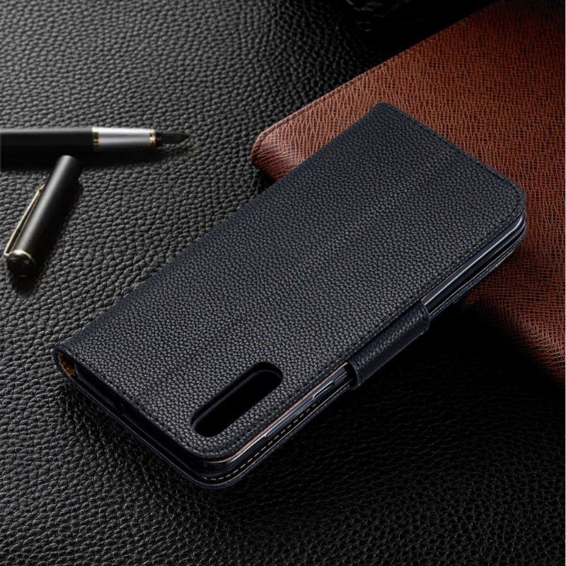 Etui do Samsung Galaxy A50 Classic Etui Folio Z Paskiem Ze Skóry Ziarnistej