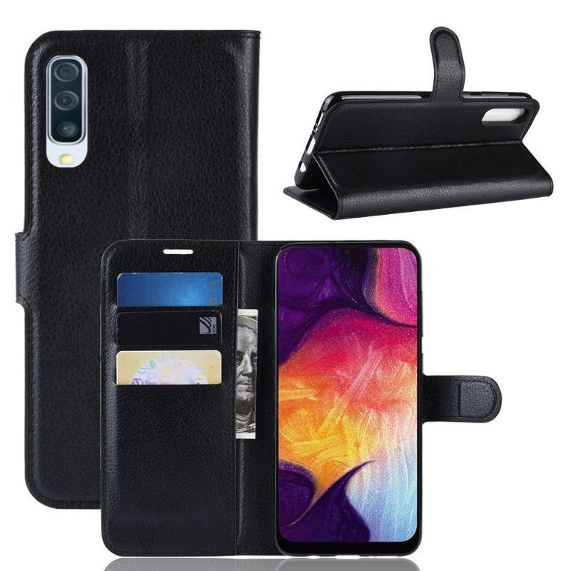 Etui do Samsung Galaxy A50 Skórzane Etui Na Karty W Stylu