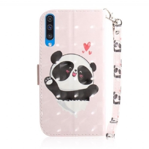 Etui do Samsung Galaxy A50 z Łańcuch Słodka Panda