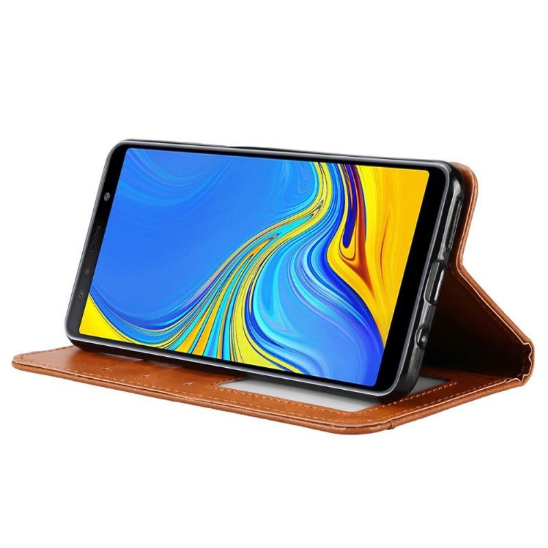 Etui Folio do Samsung Galaxy A50 Classic Skórzany Pokrowiec Na Karty