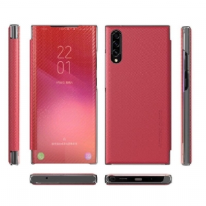 Etui Na Telefon do Samsung Galaxy A50 Etui Folio Włókno Węglowe