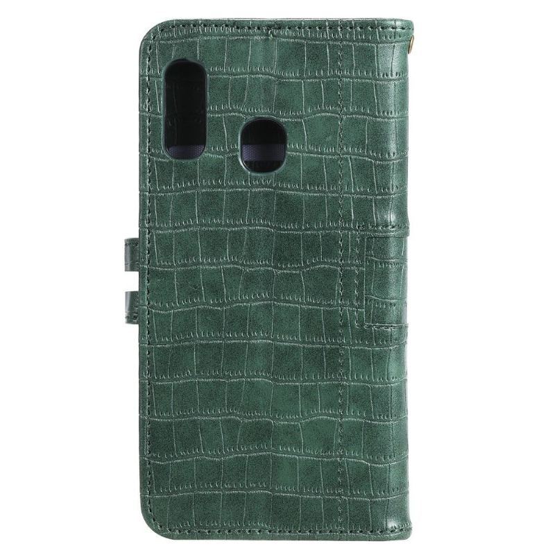 Etui Folio do Samsung Galaxy A20e Croc Effect Skórzany Styl