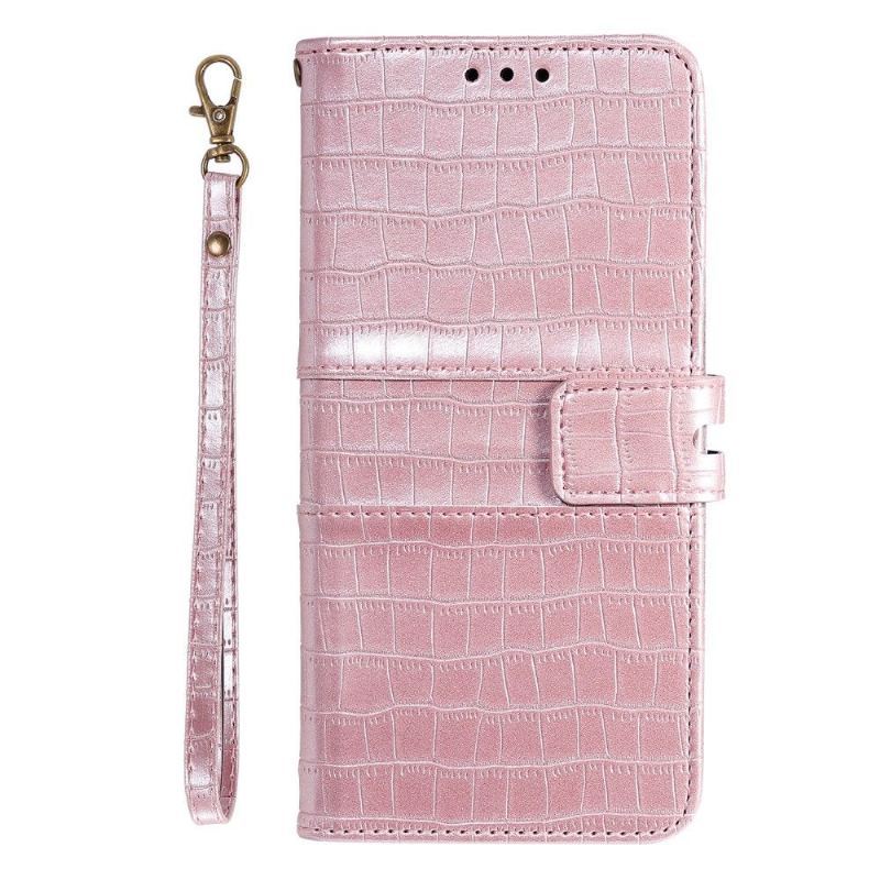 Etui Folio do Samsung Galaxy A20e Croc Effect Skórzany Styl