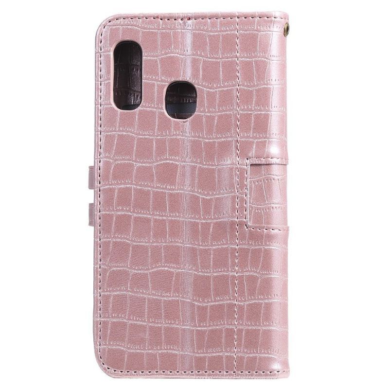 Etui Folio do Samsung Galaxy A20e Croc Effect Skórzany Styl