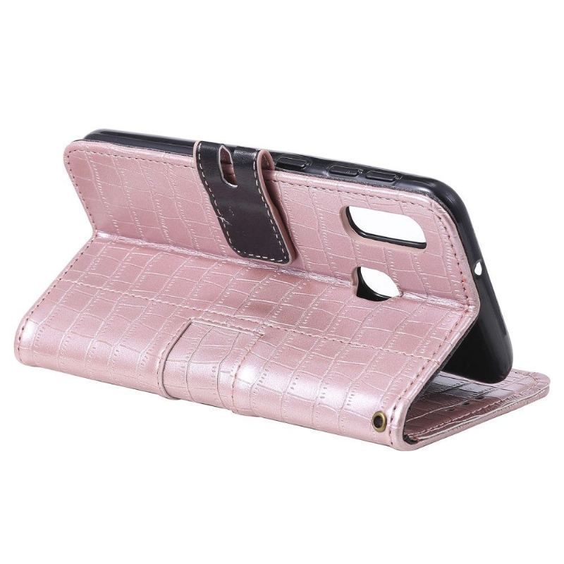 Etui Folio do Samsung Galaxy A20e Croc Effect Skórzany Styl