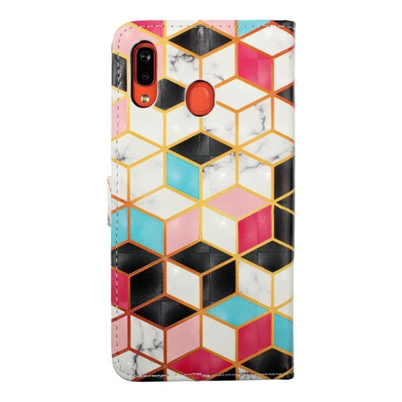 Etui Folio do Samsung Galaxy A20e Geometryczny Wzór