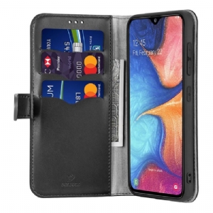 Etui Na Telefon Pokrowce do Samsung Galaxy A20e Biznes Kado Seria Efekt Skórzany