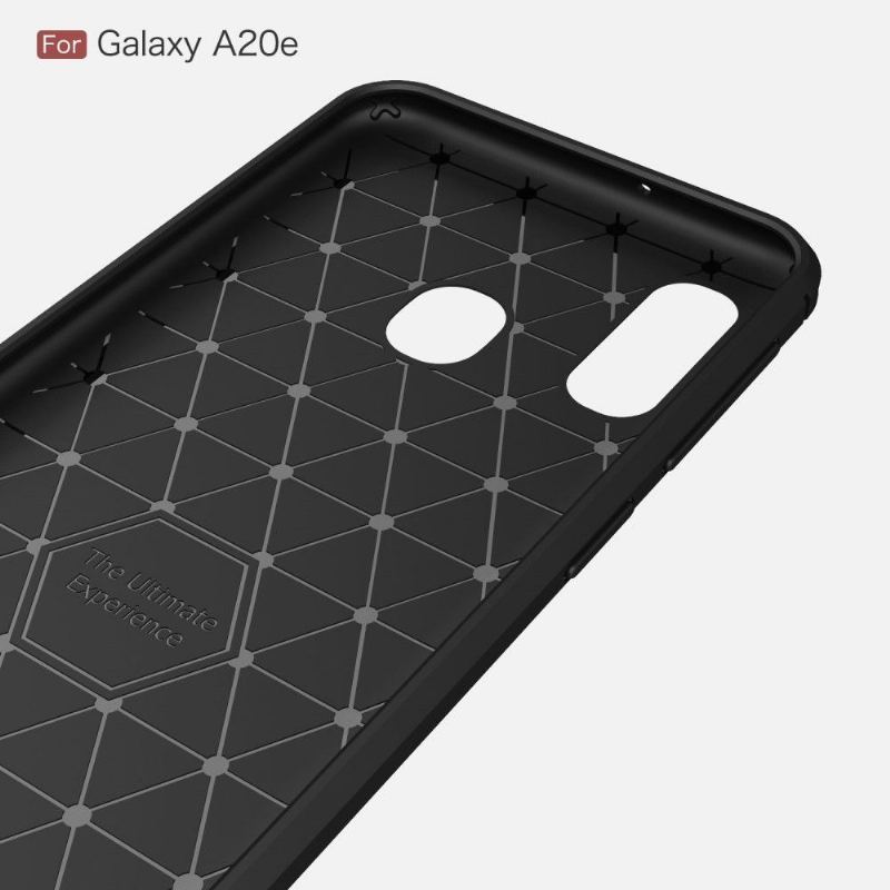 Futerały do Samsung Galaxy A20e Obrzeża Carbon Brushed Gel