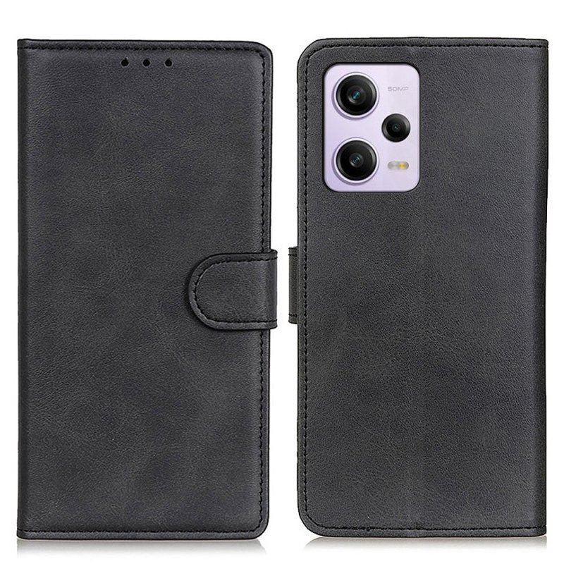 Etui Folio do Xiaomi Redmi Note 12 Pro Plus Matowa Sztuczna Skóra