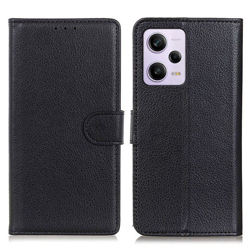 Etui Folio do Xiaomi Redmi Note 12 Pro Plus Tradycyjna Sztuczna Skóra